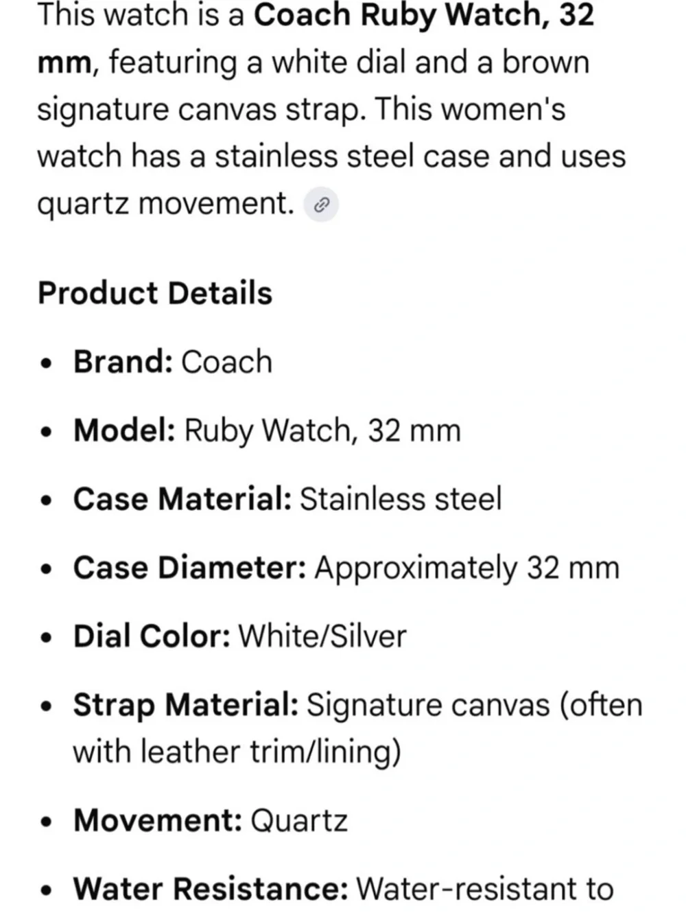 Coach Ruby Watch - Picture 4 of 5